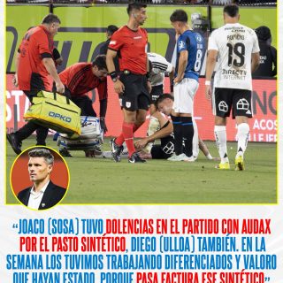 Tras la lesión de Joaquín Sosa, Fernando Ortiz informó sobre el estado del jugador y dijo que venía con problemas desde el partido vs Audax Italiano. Además, el DT dijo que lo reemplazó por precaución y en los próximos días se sabrá el estado de su lesión.

¿Qué tal? #RR