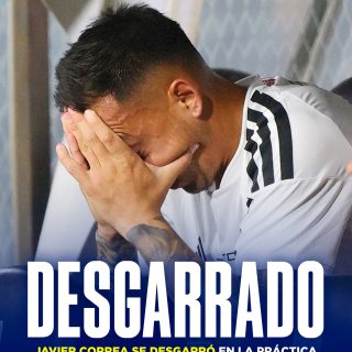 𝑳𝑬 𝑳𝑳𝑼𝑬𝑽𝑬 𝑺𝑶𝑩𝑹𝑬 𝑴𝑶𝑱𝑨𝑫𝑶 🤕

Javier Correa vive uno de sus peores momentos desde que llegó a Colo-Colo. El delantero es muy cuestionado por su rendimiento, ha errado goles solo, perdió la titularidad y ahora se desgarró.

El delantero terminó con molestias el partido vs Huachipato, y en el entrenamiento de ayer martes se desgarró. En un principio estará entre 4-5 semanas fuera, pero no se descarta que el plazo sea más amplio.

Cuando llega una mala, llegan todas juntas. #RR