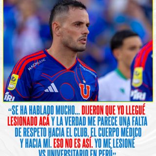 𝑺𝑬 𝑴𝑶𝑳𝑬𝑺𝑻𝑶́ 𝑶𝑪𝑻𝑨𝑽𝑰𝑶 😰

Octavio Rivero, delantero de Universidad de Chile, aclaró el tema sobre su lesión en la rodilla y negó rotundamente haber llegado lesionado al club.

¿Opiniones? 👀✍🏻 #RR
