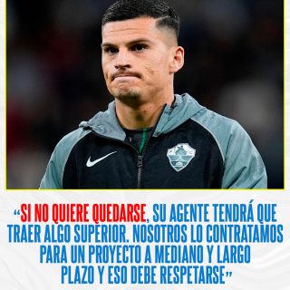 A falta de 10 fechas para el final del torneo español, Elche es uno de los clubes que está en zona de descenso. Por esto, el presidente del club salió a hablar un par de temas y aseguró que todos los jugadores deberán cumplir su contrato, incluyendo a Lucas Cepeda.

Ahora bien, si el futbolista quiere salir, deberá asumir las consecuencias y aceptar el valor del mercado que el club le ponga.

¿Opiniones? 👀✍🏻 #RR