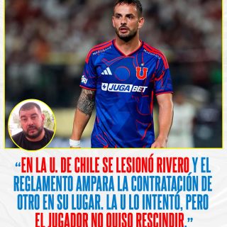 ¿𝑳𝑨 𝑼 𝑩𝑼𝑺𝑪𝑶́ 𝑺𝑼 𝑺𝑨𝑳𝑰𝑫𝑨? 😱

Octavio Rivero estará varios meses fuera de las canchas y La U habría intentando “deshacerse” del jugador.

Fue Edgardo Lasalvia, representante de futbolistas, quien confirmó esto, incluso afirmó que La U tenía una principio de acuerdo con unos de sus representados, pero esto se cayó por la negativa de rescindir contrato por parte de Octavio Rivero.

¿Opiniones? 👀✍🏻 #RR