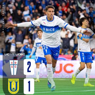 𝑻𝑹𝑰𝑼𝑵𝑭𝑨𝒁𝑶 𝑪𝑹𝑼𝒁𝑨𝑫𝑶 🏟️🔥

Universidad Católica comenzó la Copa de La Liga con el pie derecho, tras dar vuelta el partido ante la Udec y quedase con valiosos 3 puntos.

Los cruzados comenzaron abajo en el marcador, pero con goles de Giani y Valencia lograron imponerse y quedarse con el triunfo.

Ramírez y Palavecino se fueron expulsados, ambos por agresión.

¿Qué les pareció el partido?👀✍🏻 #RR

📸 Carlos Paredes / Agencia RRMedia