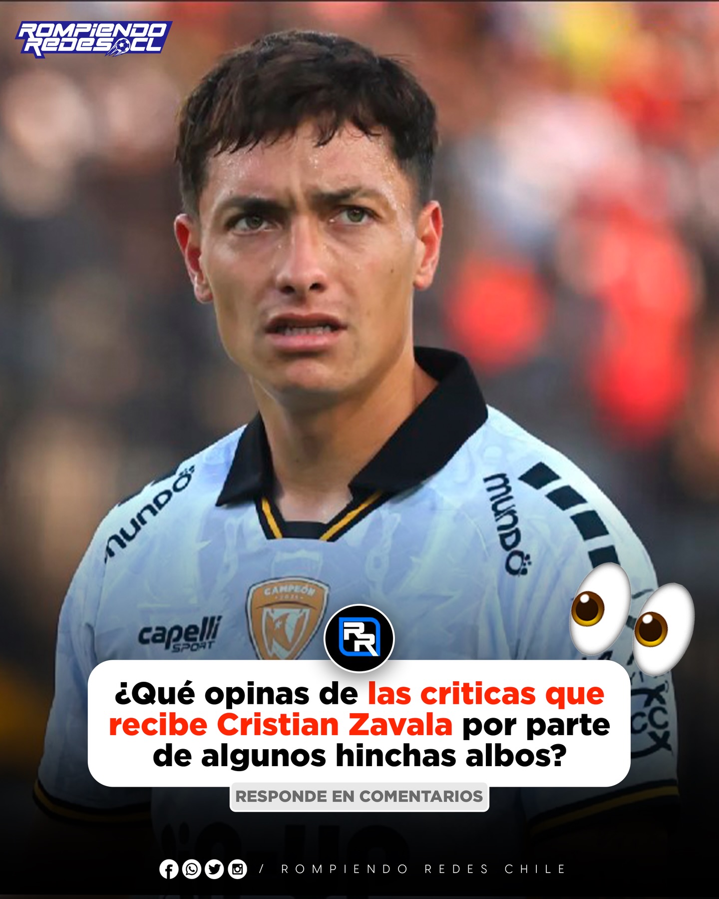 𝑴𝑶𝑴𝑬𝑵𝑻𝑶 𝑰𝑵𝑻𝑬𝑹𝑨𝑪𝑻𝑰𝑽𝑶 ✍🏻
Cristian Zavala volvió al monumental, pero esta vez con la camiseta de Coquimbo Unido y el público le mostró ampliamente su descontento por las ganas que tenía de salir de Colo-Colo.
¿Qué te parecen las críticas y “puteadas” que recibe Zavala por haberse querido quedar en Coquimbo y no volver a Colo-Colo? 👀✍🏻 #RR