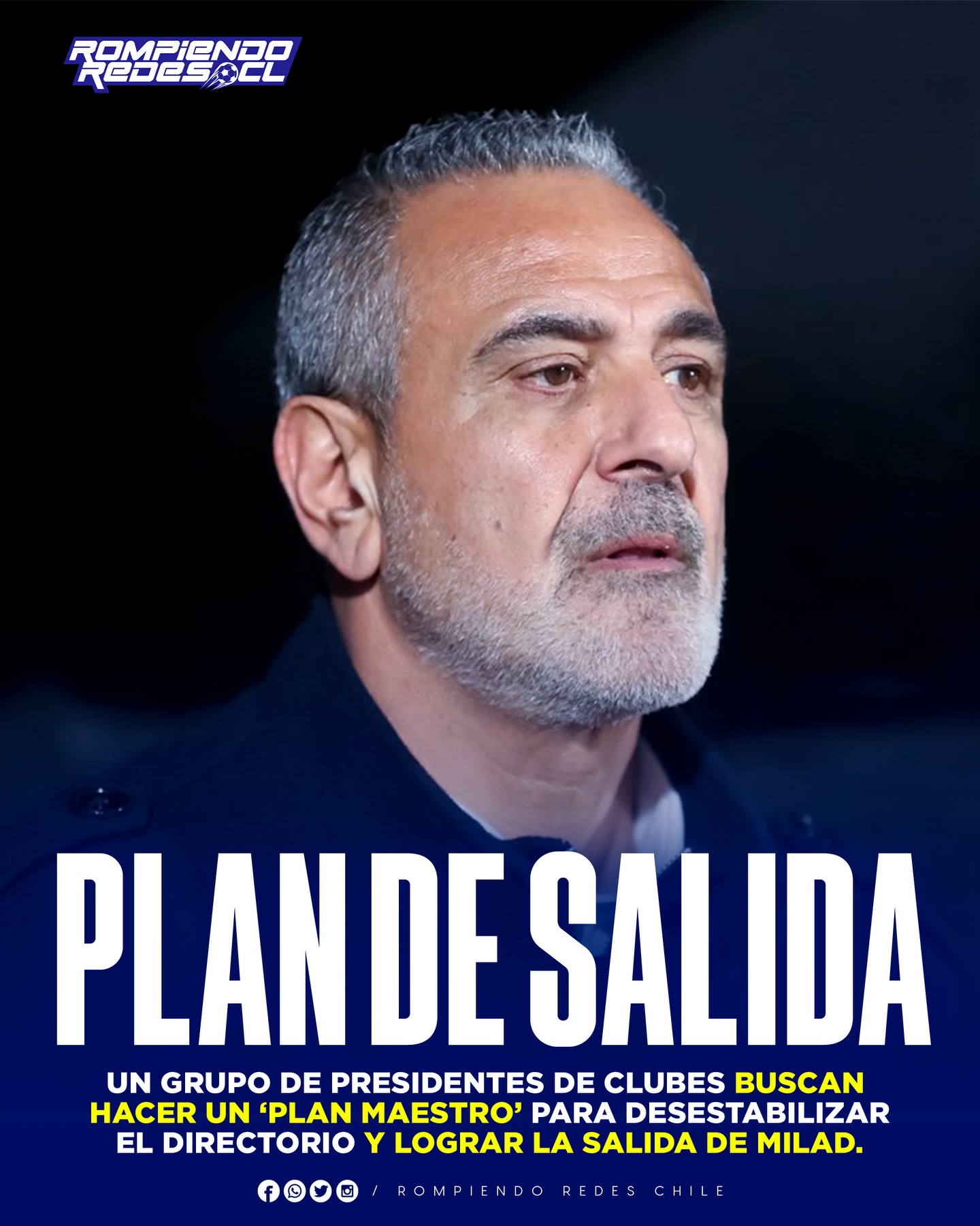 ¿𝑯𝑨𝑩𝑹𝑨́ 𝑺𝑨𝑳𝑰𝑫𝑨 𝑨𝑵𝑻𝑰𝑪𝑰𝑷𝑨𝑫𝑨? 🤯👀
Pablo Milad y la ANFP han vivido días bastante tormentosos, y lo peor es que esos días están muy lejos de acabarse pronto.
Un grupos de presidentes de clubes, liderados por el presidente de Coquimbo y UDEC, buscan hacer una moción de censura para Jorge Yunge, secretario general de la ANFP, por abandono de su cargo y por otras irregularidades.
Para que se lleve a cabo la moción de censura contra Yunge, se necesitarían 36 votos que la apoyen, algo que ya tendrían asegurado los equipos impulsores de la medida.
¿Cómo afecta esto a Milad?, en qué si todo esto se concreta, Jorge Aguilar y Andrés Alvarado presentarán su renuncia al directorio, situación que, según los estatutos de la ANFP, obligaría a 𝒍𝒍𝒂𝒎𝒂𝒓 𝒂 𝒆𝒍𝒆𝒄𝒄𝒊𝒐𝒏𝒆𝒔 𝒆𝒏 𝒖𝒏 𝒑𝒍𝒂𝒛𝒐 𝒅𝒆 60 𝒅𝒊́𝒂𝒔 𝒂 𝒑𝒂𝒓𝒕𝒊𝒓 𝒅𝒆 𝒆𝒔𝒂 𝒇𝒆𝒄𝒉𝒂, 𝒑𝒐𝒏𝒊𝒆𝒏𝒅𝒐 𝒇𝒊𝒏 𝒂𝒍 𝒄𝒊𝒄𝒍𝒐 𝒅𝒆 𝑷𝒂𝒃𝒍𝒐 𝑴𝒊𝒍𝒂𝒅.
¿Opiniones? 👀✍🏻 #RR