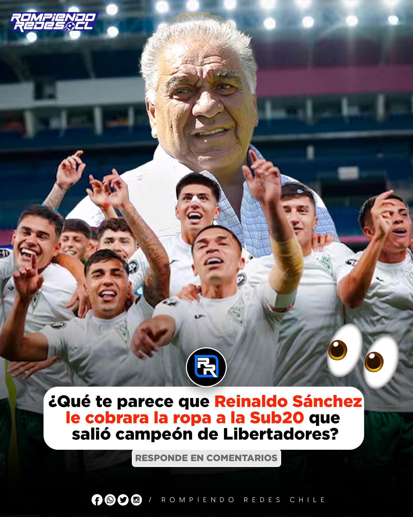 𝑴𝑶𝑴𝑬𝑵𝑻𝑶 𝑰𝑵𝑻𝑬𝑹𝑨𝑪𝑻𝑰𝑽𝑶 ✍🏻💭
Después de salir campeones de la Libertadores Sub20, en Wanderers se instaló la polémica por el cobro que hizo el presidente hacia los jugadores, exigiéndoles la ropa de vuelta y el pago de estas en caso de no tenerla.
¿Qué te parece a ti que le hayan cobrado la ropa a los futbolistas CAMPEONES DE COPA LIBERTADORES? 🤐✍🏻 #RR