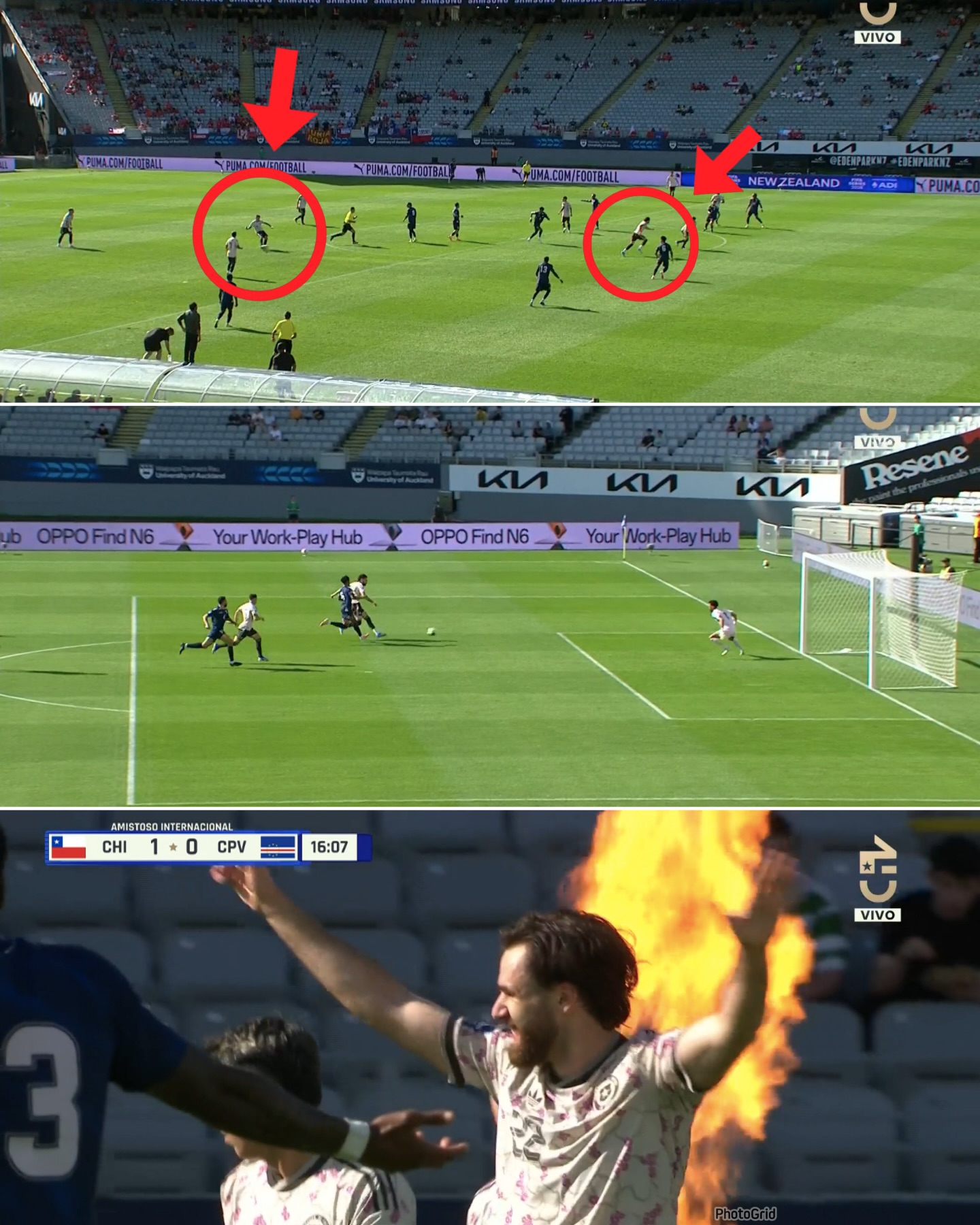 ¡GOLAAAAZO DE CHILE! 🤩🇨🇱
Rodrigo Echeverría se avivó y metió un pase hermoso para Ben Brereton. El delantero de la roja aprovechó la jugada y abrió el marcador para La Roja. #RR