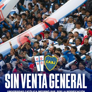 𝑵𝑼𝑬𝑽𝑨 𝑷𝑶𝑳𝑬́𝑴𝑰𝑪𝑨: 𝑵𝑶 𝑺𝑬 𝑽𝑬𝑵𝑫𝑬𝑹𝑨́𝑵 𝑬𝑵𝑻𝑹𝑨𝑫𝑨𝑺 𝑷𝑨𝑹𝑨 𝑯𝑰𝑵𝑪𝑯𝑨𝑺 𝑫𝑬 𝑳𝑨 𝑼𝑪 🏟️🔥
La dirigencia de Cruzados, hace solo unos minutos, hizo oficial la información que NO SE VENDERÁN ENTRADAS para público general de Universidad Católica.
Esta decisión se basa en la gran modificación logística que tendrán que hacer la UC para recibir a los 2.000 hinchas de Boca Juniors. Los visitantes se “apoderarán” de TODO EL SECTOR PRIETO, por ende los abonados cruzados de ese sector tendrán que ser reubicados en otras localidades del estadio.
En resumen, solo podrán ir al estadios los abonados de Universidad Católica e hinchas visitantes.
🚨 NO SE VENDERÁN ENTRADAS A PÚBLICO GENERAL LOCAL 🚨
¿Opiniones? 🤐✍🏻 #RR