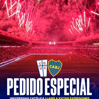 𝑴𝑬𝑱𝑶𝑹 𝑷𝑹𝑬𝑽𝑬𝑵𝑰𝑹 𝑸𝑼𝑬 𝑪𝑼𝑹𝑨𝑹 🚨

Universidad Católica recibirá a Boca Juniors por la fecha 1 de Copa Libertadores y la dirigencia cruzada está bastante asustada con lo que pueda pasar en el Claro Arena.

Por eso mismo, club hizo una petición especial a sus hinchas y llamó a ser totalmente respetuosos y no hacer nada que pueda incumplir códigos de buena conducta.

La finalidad de esto es no arriesgarse a recibir castigos de aforo, ya que sea totalmente perjudicial para el club. La Uc pidió no hacer cánticos, gestos o cualquier cosa contra la visita.

¿Qué tal? 👀✍🏻 #RR