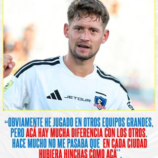 𝑬𝑵𝑪𝑨𝑵𝑻𝑨𝑫𝑶 𝑪𝑶𝑵 𝑬𝑳 𝑪𝑨𝑪𝑰𝑸𝑼𝑬🇺🇾⚪️⚫️
El defensor uruguayo de Colo-Colo, Joaquín Sosa, en conversación con Radio ADN, comentó acerca de su estadía en el elenco de Macul. El zaguero se mostró sorprendido por la magnitud del apoyo popular que recibe el equipo en el país. El defensor, con pasado en clubes de la talla de Nacional de Uruguay, destacó que la fidelidad de la hinchada alba marca una diferencia sustancial respecto a sus experiencias anteriores.
Sosa fue enfático en señalar el impacto que le genera ver seguidores del club en todas las regiones: “Hace mucho no me pasaba que en cada ciudad hubiera hinchas como acá. Obviamente he jugado en otros equipos grandes, pero acá hay mucha diferencia con los otros. Es muy lindo estar acá y estoy muy feliz de estar en este club”.
¿Qué te parece?👀✍🏽 #RR