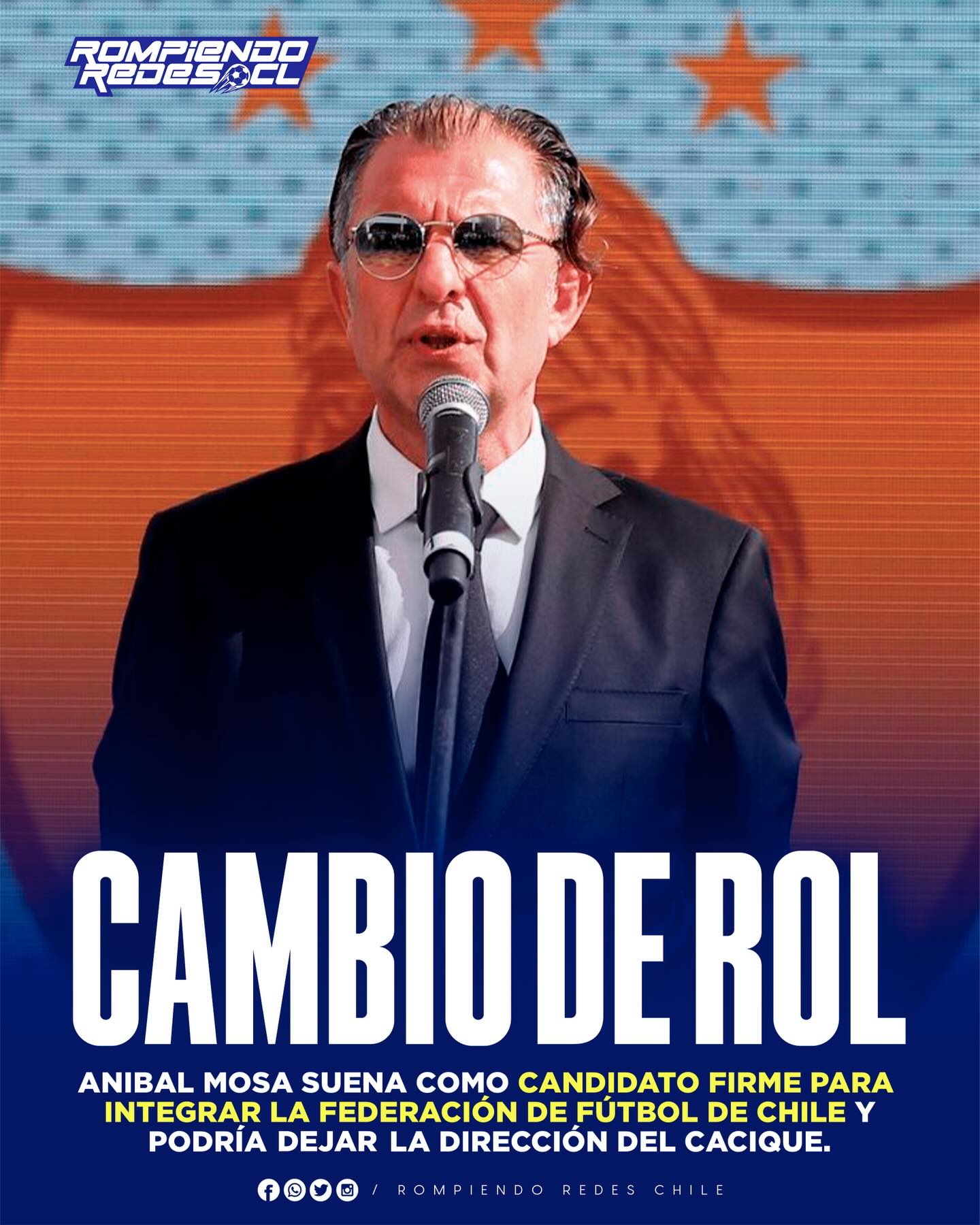 𝑼𝑵 𝑵𝑼𝑬𝑽𝑶 𝑭𝑼𝑻𝑼𝑹𝑶 𝑷𝑨𝑹𝑨 𝑨𝑵𝑰́𝑩𝑨𝑳 𝑴𝑶𝑺𝑨😯👀
Luego de la aprobación de la reforma a la Ley de Sociedades Anónimas Deportivas Profesionales (SADP), la nueva Federación de Fútbol de Chile, busca un directorio que la constituya.
Según información de ADN Deportes, el mandamás de Colo-Colo, sería candidato independiente para ser el nuevo consejero de la federación.
Asimismo, desde el medio nacional, señalan que este paso podría abrirle la puerta para asumir la presidencia de la Federación de Fútbol de Chile.
Recordemos que esta nueva entidad, será encargada de las selecciones nacionales y el fútbol formativo.
¿Te parece el nombre de Aníbal, como el indicado para este puesto?👀✍🏽 #RR