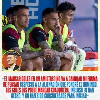 𝑬𝑳 𝑿𝑰 𝑵𝑶 𝑪𝑨𝑴𝑩𝑰𝑨𝑹𝑨́ 🧐

Fernando Ortiz, DT de Colo-Colo, agradeció tener nuevamente a la mayoría del plantel a disposición y se mostró conforme con el rendimiento que vio en los amistosos, pero también afirmó que hacer goles en amistosos no es lo mismo que en partidos oficiales.

🗣️“Eso habla de que hay una competencia interna en la que todos quieren estar. Va a jugar el que mejor lo haga semanalmente”, agregó Fernando Ortiz.

¿Qué te parecen sus palabras? 👀✍🏻 #RR