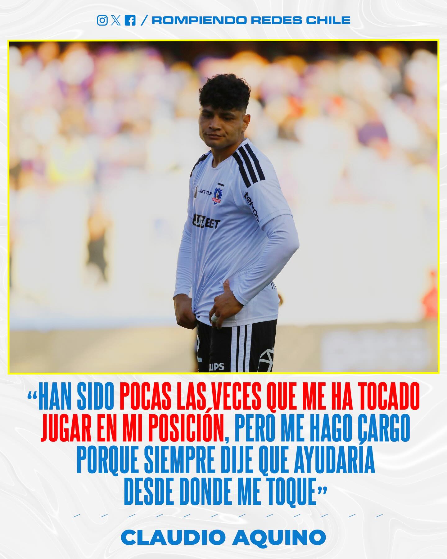 𝑨𝑺𝑼𝑴𝑬 𝑳𝑨 𝑪𝑹𝑰́𝑻𝑰𝑪𝑨👀

En conferencia de prensa, Claudio Aquino sacó la voz por su irregular presente en el Monumental y explicó que, si bien es autocrítico, su rendimiento se ha visto afectado por no jugar en su puesto natural. El volante argentino reconoció que casi siempre le ha tocado cumplir funciones de extremo y no de “10”, aunque aseguró que seguirá poniéndose al servicio del equipo en lo que necesiten. 

Además, aprovechó de darle un espaldarazo a los juveniles que deberán reemplazar al lesionado Fernando de Paul y admitió que espera subir su nivel de cara a fin de año, cuando termina su contrato, para demostrar por qué Aníbal Mosa apostó por su llegada al Cacique.

Hincha albo, ¿Crees que realmente el mal rendimiento de Aquino, se debe a que no ha jugado en su posición? 👀✍🏽 #RR