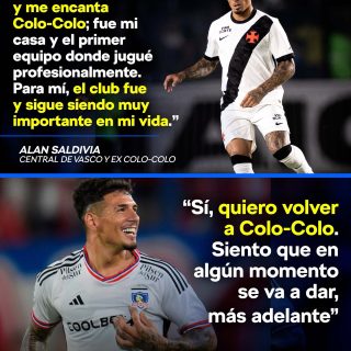 Alan Saldivia, central uruguayo que milita en Vasco Da Gama, habló tras el triunfo ante Audax Italiano y afirmó que tiene muy buenos recuerdos de nuestro país y que le encantaría volver a jugar en Colo-Colo.

¿Te gustaría verlo nuevamente en el cacique? 👀✍🏻 #RR