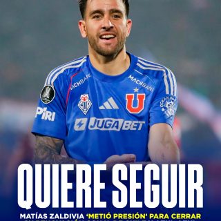 𝑩𝑼𝑺𝑪𝑨𝑵 𝑻𝑬𝑵𝑬𝑹 𝑨𝑳 𝑴𝑨𝑻𝑰 𝑷𝑨𝑹𝑨 𝑹𝑨𝑻𝑶 𝑬𝑵 𝑳𝑨 𝑼🔵🔥

Matías Zaldivia dejó claro que su intención es seguir vistiendo la camiseta de la Universidad de Chile por un buen rato.

El defensa nacionalizado chileno ya le manifestó a la dirigencia de Azul Azul sus ganas de renovar el contrato para la temporada 2027. Por su parte, en el club están contentos con su rendimiento y liderazgo, así que ven con buenos ojos asegurar su continuidad. 

De hecho, el futbolista ya nacionalizado chileno lo comentó en conferencia de prensa. “El club conoce mi postura. Es clara, yo estoy muy cómodo acá. Obviamente son temas que se hablan puertas adentro”, manifestó.

Todo indica que las negociaciones van por buen camino para que el “Mati” siga siendo el patrón de la zaga en el CDA.

¿Estás de acuerdo con la renovación del Mati, o se debería salir a buscar un central de talla internacional?👀✍🏽 #RR